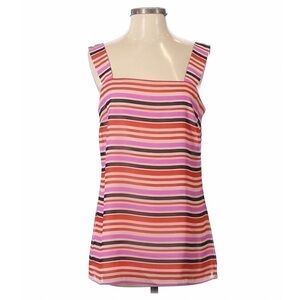 Closet Closing 🚧 CAbi Banded Stripe Tank Top Red & Pink S Small